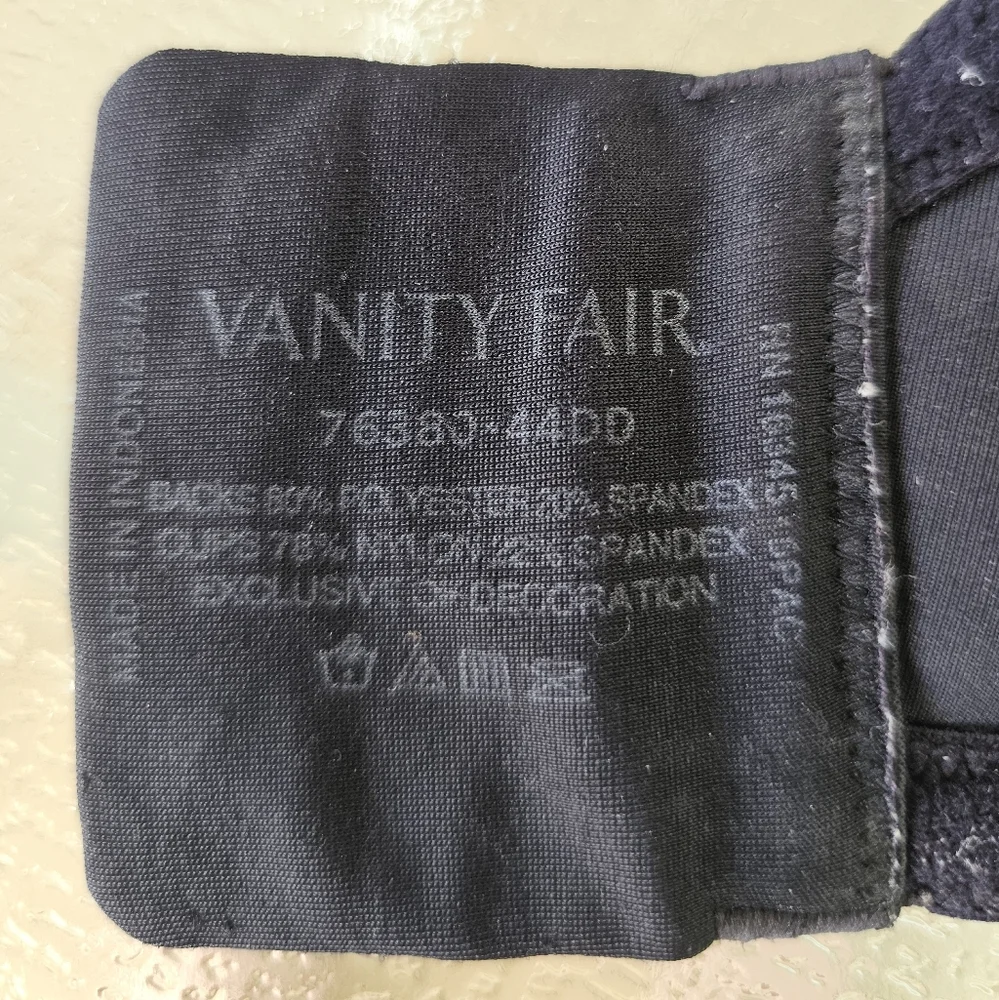 Vanity Fair 2 pack Full Coverage Bra 76380 44DD Smooth Support Everyday
